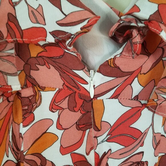 Bardot floral print dress w ruffles sz US/4, Aus/UK 8, Eur 36, CN 160/84A S - Picture 4 of 6